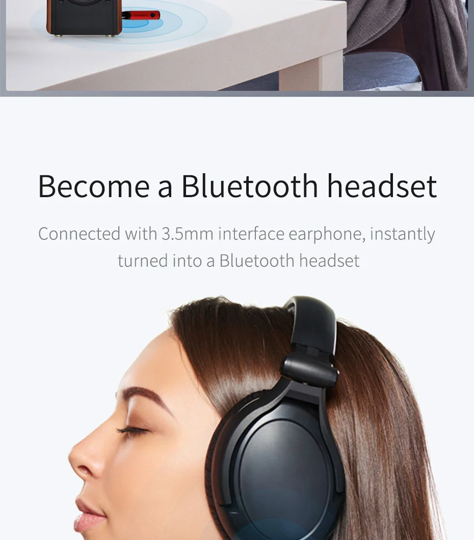Hagibis 3,5 мм Aux Jack Беспроводной мини 4,1 Bluetooth приемник аудио Музыка адаптер для подключения внешних устройств к автомагнитоле бесплатно для наушников Динамик