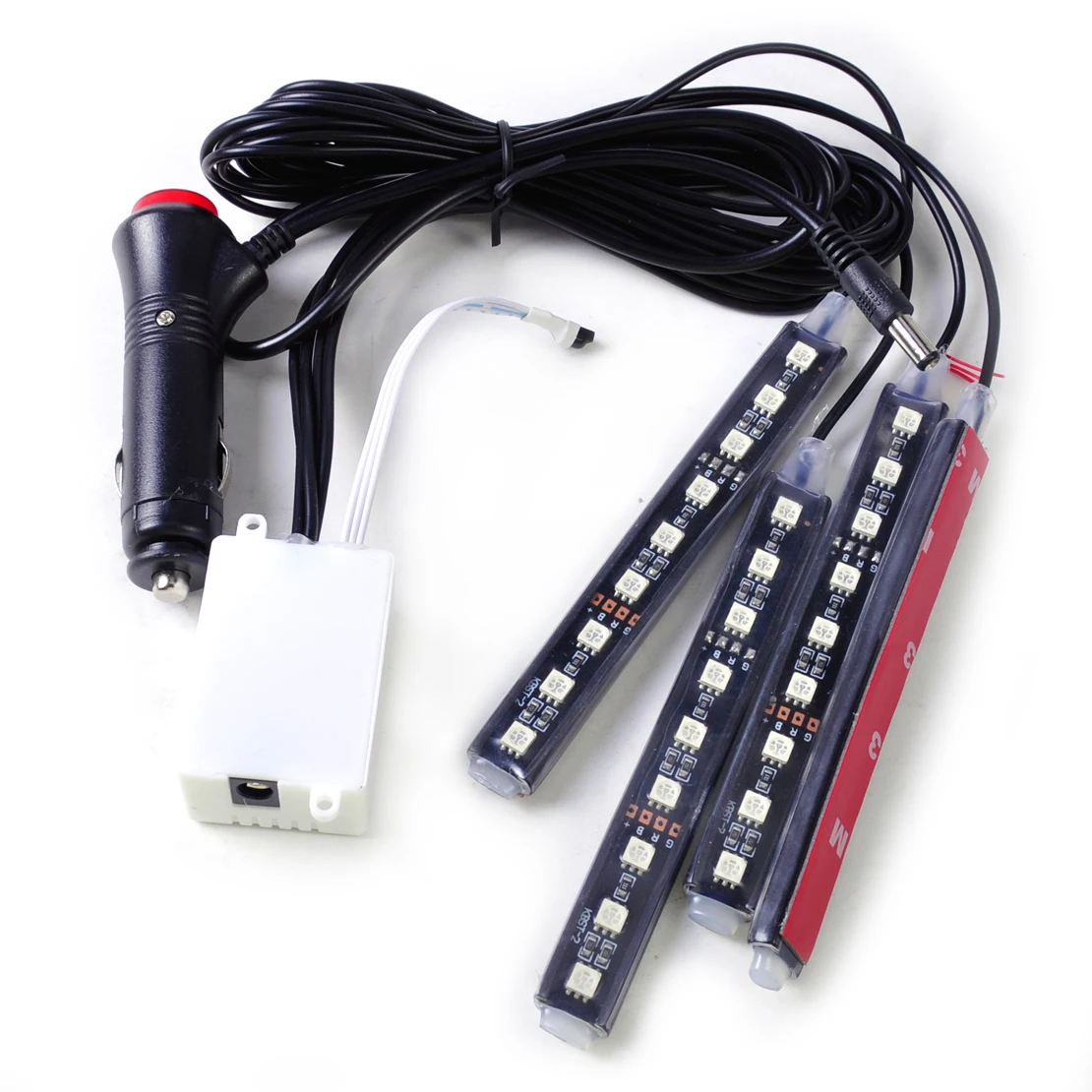 DWCX новый автомобиль 12V Интерьер пол 9 LED Декоративные атмосферные огни освещение