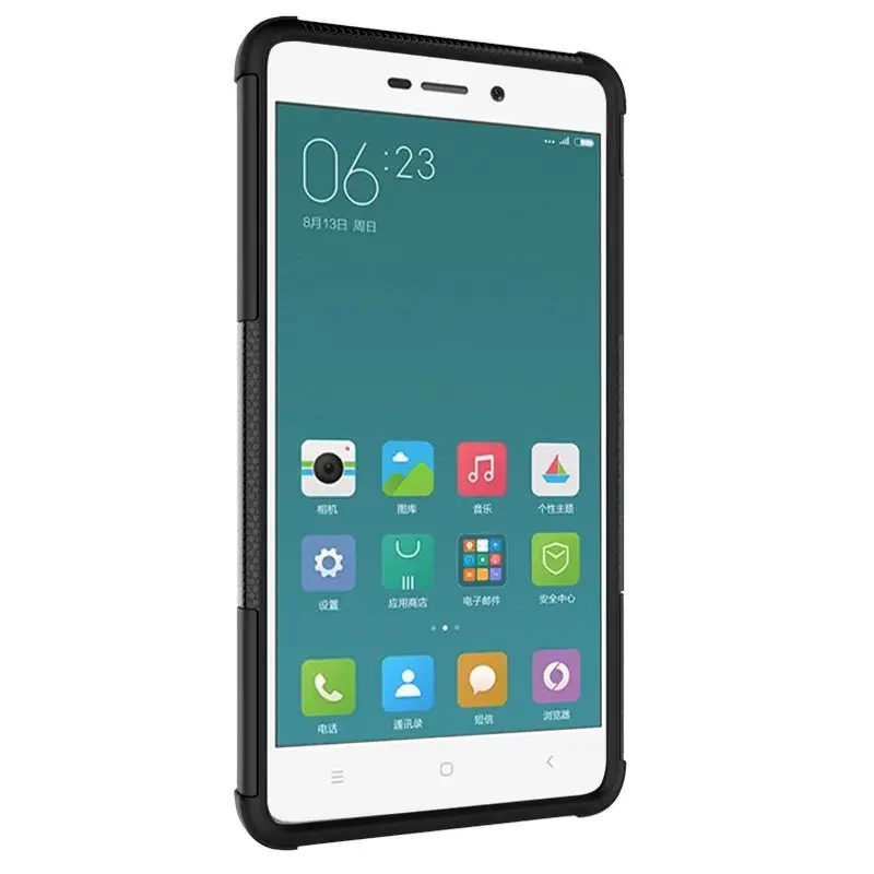 New Tire Style Tough Rugged Dual Layer Hybrid Hard KickStand Duty Armor Case With Bracket For Xiaomi Hongmi 3 Redmi |