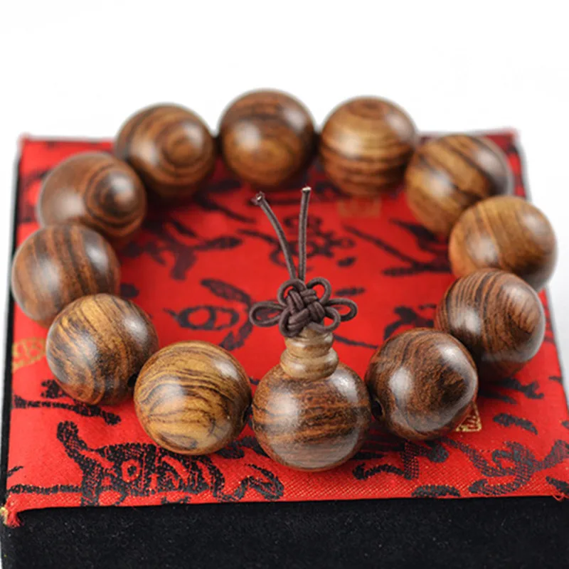 Настоящий вьетнамский Черный Тигр черная Груша палисандр четки бусины браслет