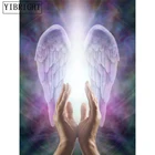 Алмазная живопись сделай сам с крыльями ангела и ручной вышивкой крестиком, узоры алмазной вышивки, круглыеквадратная Мозаика из страз, домашний декор