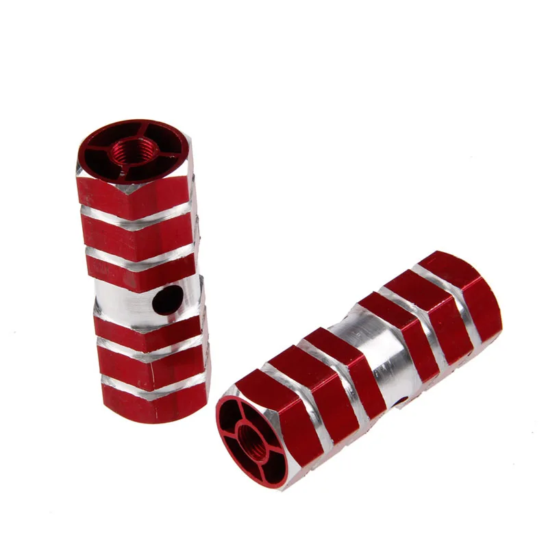 

Bike Accessories Foot Pegs 1Pair Aluminum Alloy Pegs Cycling Bicycle Bike Rear Foot Peg Stunt Six Axle