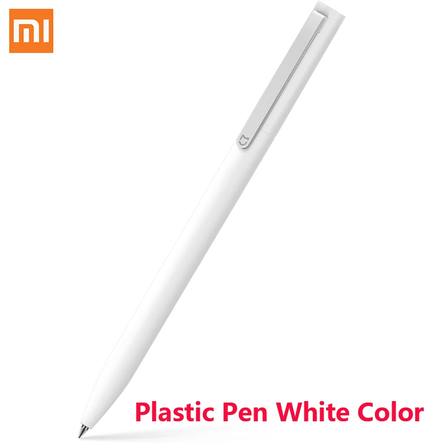 Only pen 1 Pcs Xiao mi Белый Черный 0,5 мм точка mi jia знак ручка mi ручка гладкая швейцарская заправка Япония Черные, голубые чернила 10 мм Диаметр светильник ручка - Цвет: Only pen 1 Pcs