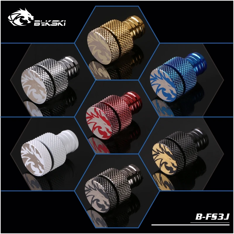 Bykski B FS3J G1/4 &quot3/8&quot Барб фитинг Waterstop соединитель наборы варианты нескольких