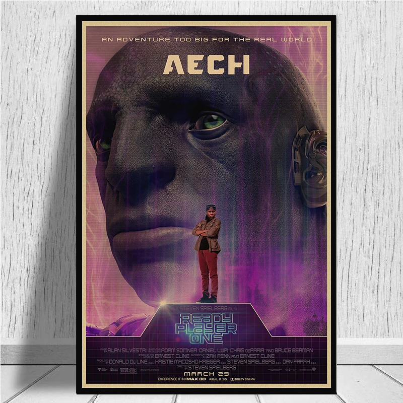 Постер из крафт-бумаги Ready Player One с высокой печатью художественная живопись