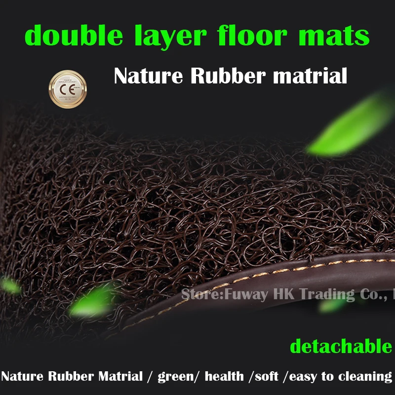 Съемные двухслойные автомобильные напольные коврики на заказ для Jeep Grand Cherokee