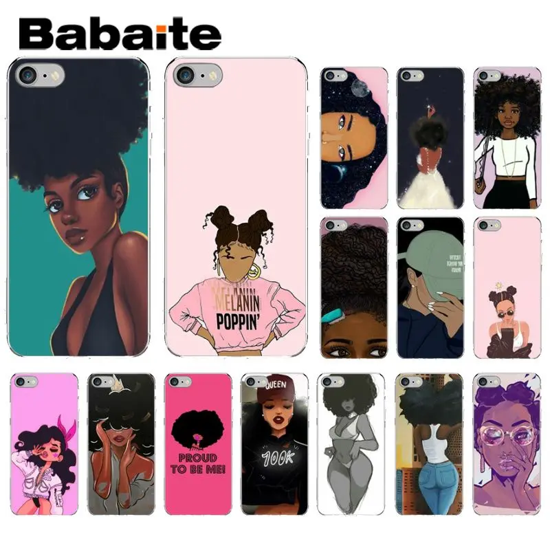 Babaite афро черная девочка Магия меланин поппин Новинка чехол для телефона Fundas iPhone 5