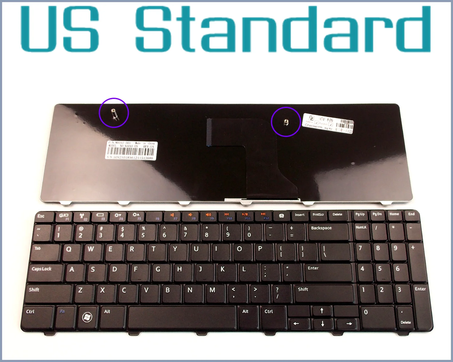 Клавиатура для ноутбука Dell Inspiron 15 15R 5010 N5010 M5010 NSK DRASW|keyboard for dell|inspiron keyboarddell inspiron