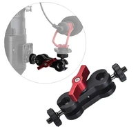articulating magic arm monitor mount with double ballheads with 14 screw for camera monitor led video light gimbal accessories
