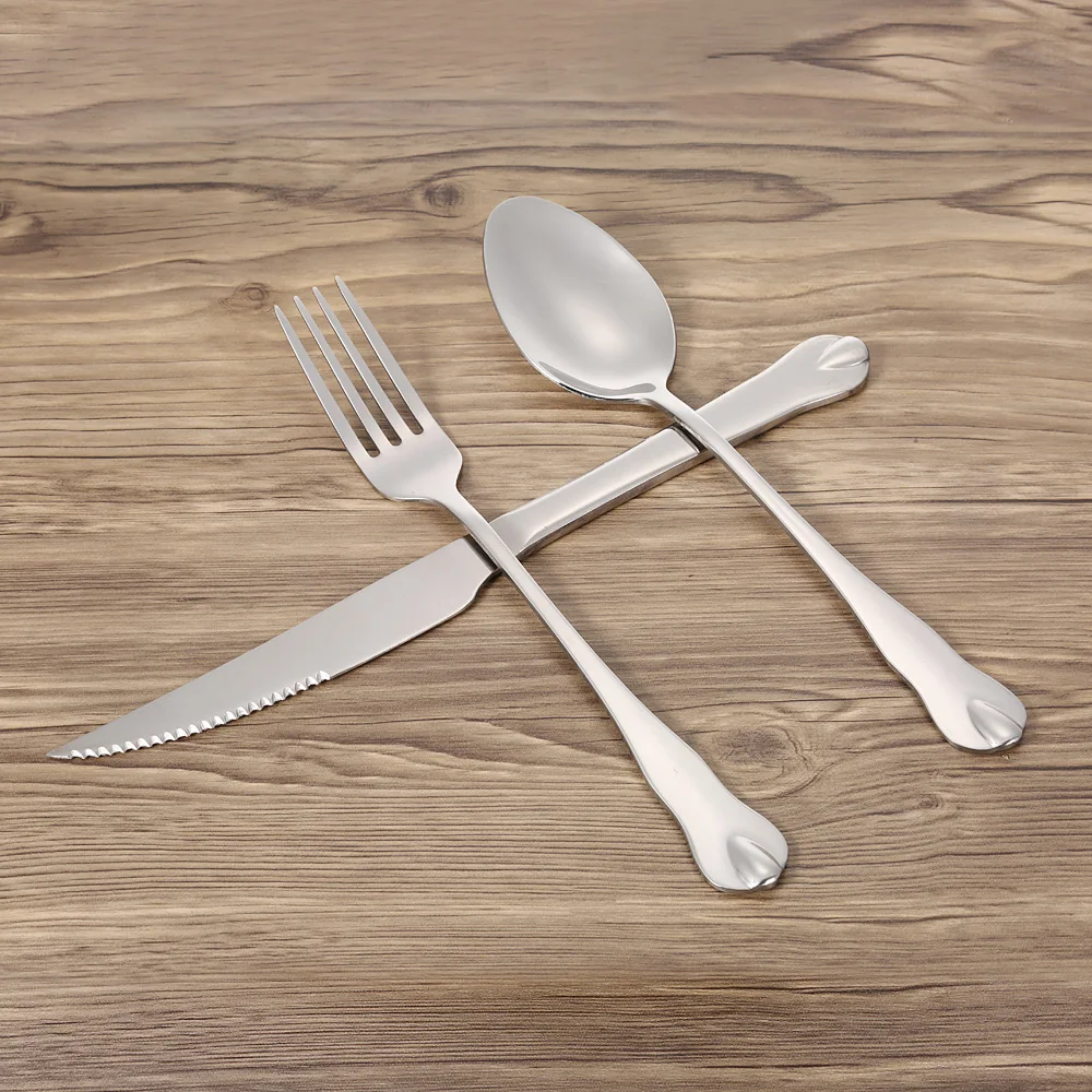 Высококачественная Западная Посуда 6 шт. 2 набора столовых приборов из