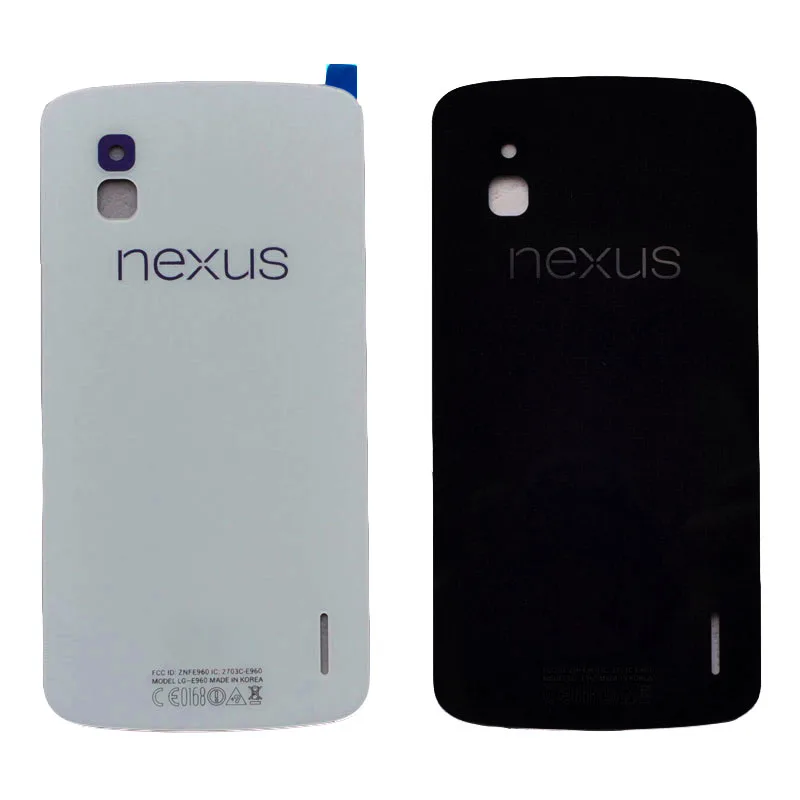 Стеклянная крышка аккумулятора для LG Google Nexus 4 E960 Задняя объектива +