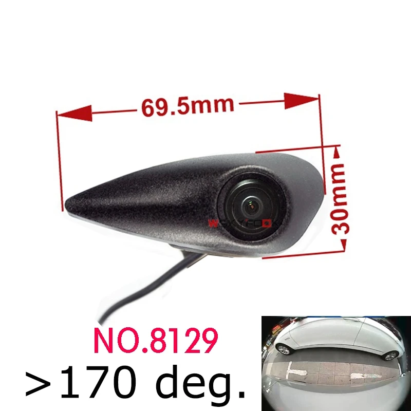 8129Sonyccd Fisheye 180 градусов sonyccd HD логотип автомобиля Марка камера для hyundai спереди Логотип Embeded камера ночного видения IP68 водонепроницаемый - Название цвета: 8129Sonyccd Fisheye