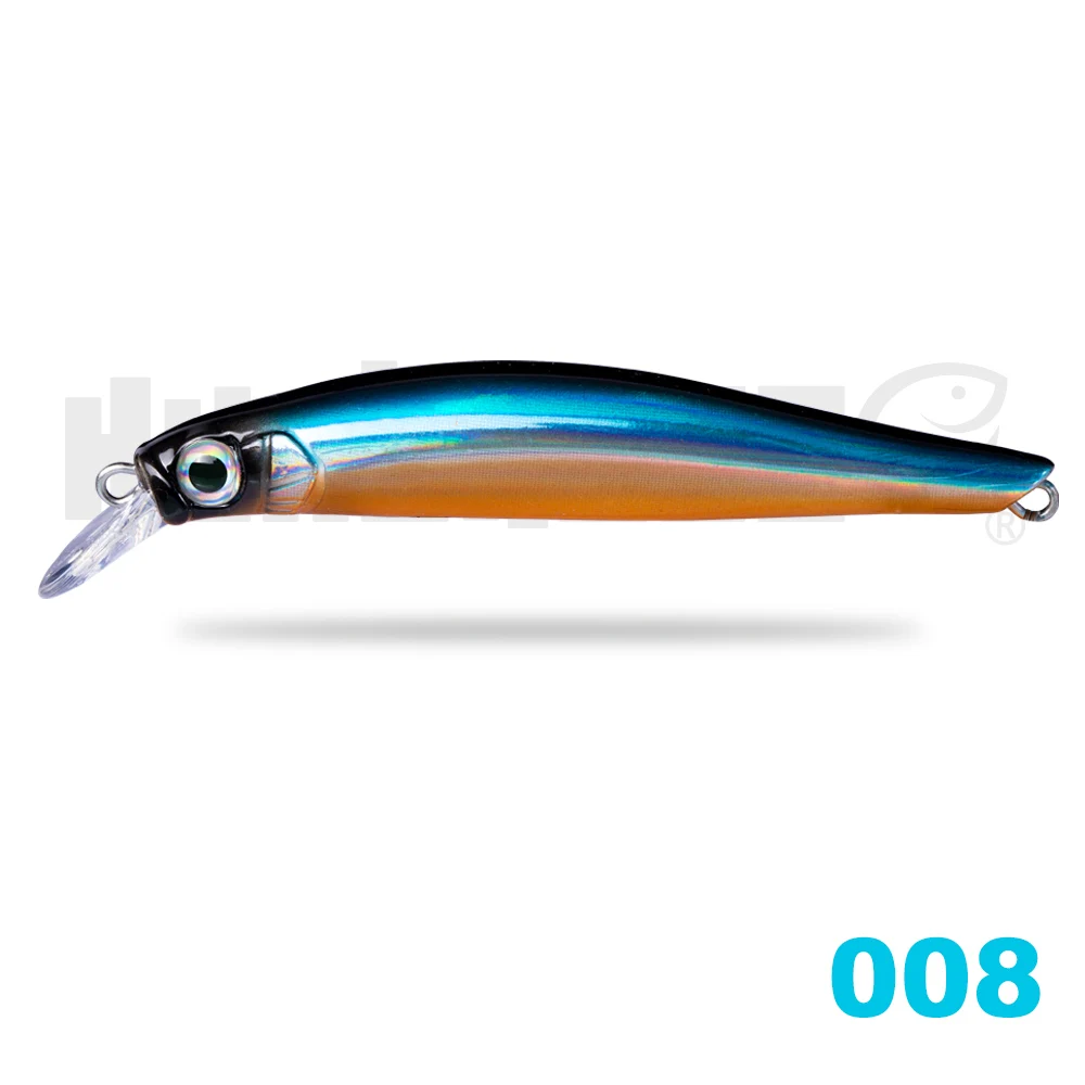008 Hunthouse artist minnow морская жесткая приманка для рыбалки оседающая на дно Приманка minnow 70 мм 7 г 80 мм 8,5 г тишина для морского баса - Цвет: 008