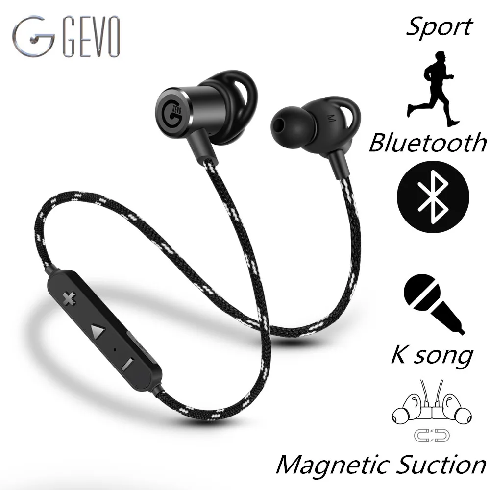 Спортивные наушники GEVO 18BT Auriculares bluetooth гарнитура беспроводные вкладыши для iPhone