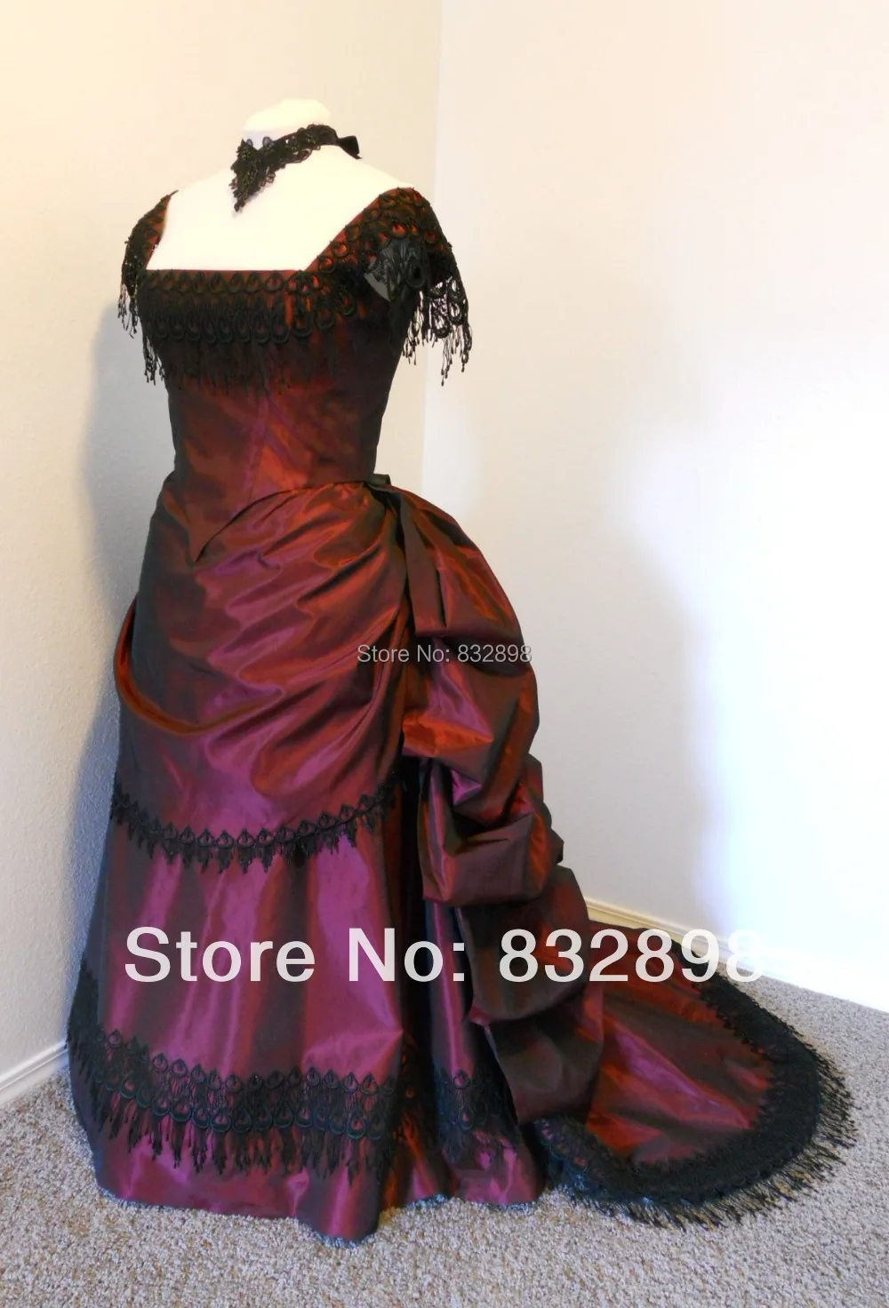 Бальное платье бордовая тафта/винтажные платья|vintage dress|ball gowndress dress |