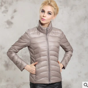 Fashion 2015 New Winter Ultralight Duck Down Jacket Women Long Sleeve Short Style Parkas Mujer Couple Compression Coat ZL0451 | Женская