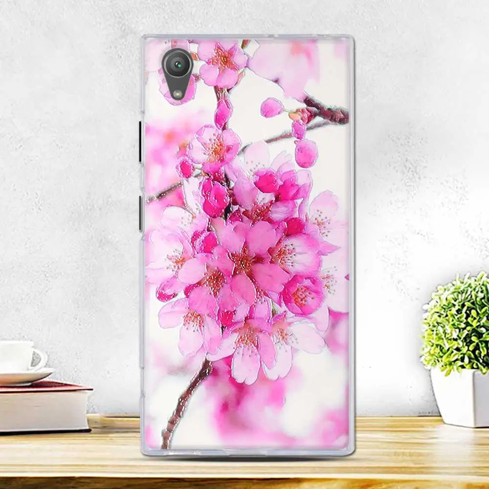 Чехол для Sony Xperia XA1 Plus мультяшный цветок силиконовая Мягкая задняя крышка чехол XA