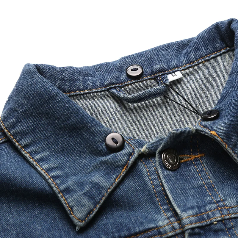 2018 extra men and women in Europe the United States men's denim jacket | Мужская одежда