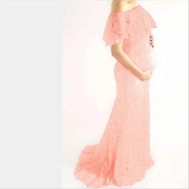 Кружевное платье для беременных фотосессии длинное фотосъемки макси Vestidos Одежда