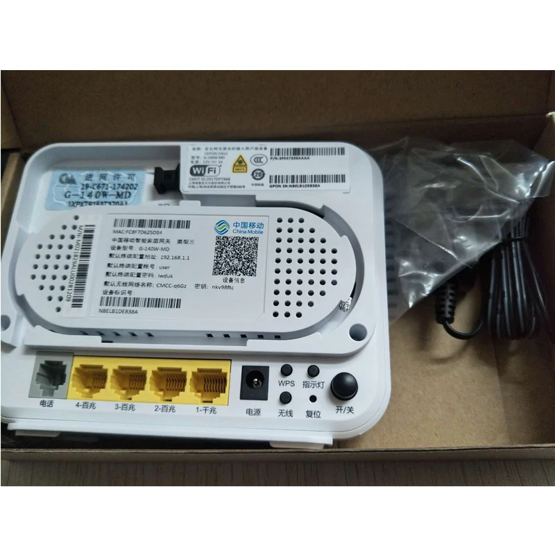 Alcatel lucent GPON ONU G 140W MD 1GE + 3FE 1 голос USB wifi волоконно оптическое оборудование режим