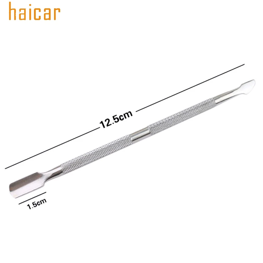 HAICAR любовь Красота 4 шт./компл. Pro двойной головкой, ногтевое мастерство, Romover для кутикулы маникюра педикюра ногтей Очиститель 170216 Прямая
