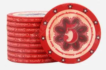 10 шт./лот, Премиум керамические фишки, 10 г, рисунок истории Америки, высокое качество, Техасский Холдем, покер, азартные игры, чип для казино - Цвет: 5