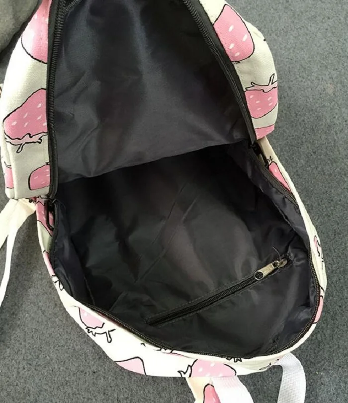 2016 Fruit Printing School Bag For Teenagers Girls Fashion Women Canvas Backpacks Shoulder Travel Rucksack Mochila Feminina |