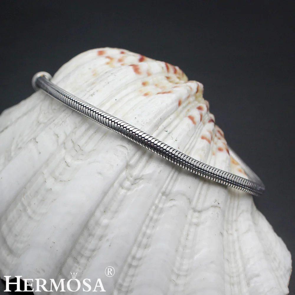 HERMOSA jewelry classic HOT Bali Design VINTAGE 925 пробы Серебряная цепочка 3 размера на выбор браслеты