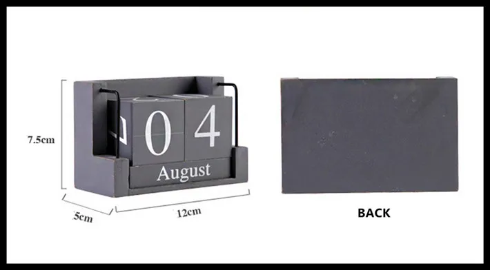 Винтажный деревянный календарь Zakka предметы мебели деревянные буквы домашний