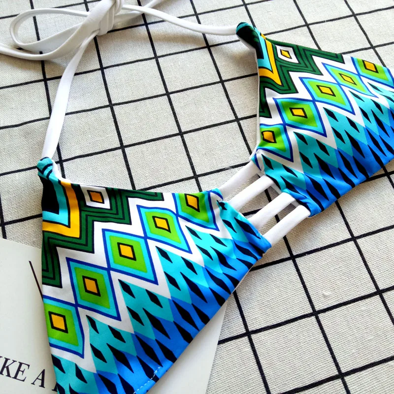 Bikini Top Brazilian Swimwear Women Indoor Swimsuit Push Up Swim Bra Solid Pad Sexy Halter May Female Beach Bathing Suits 2019 |