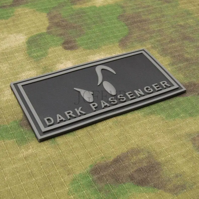 Серый Devgru SealTeam Smiley Face Morale Темный пассажир Военная тактика 3D ПВХ патч значки