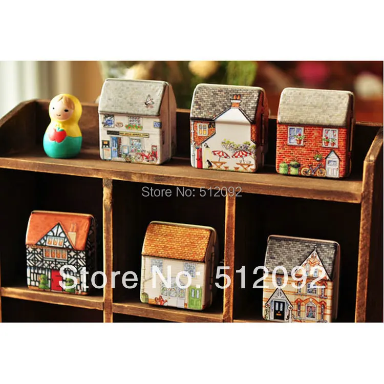 Бесплатная доставка Zakka креативная жестяная коробка для хранения конфет мини