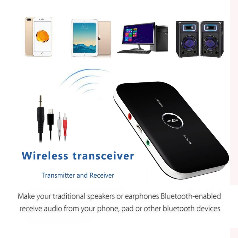 Беспроводной аудиоприемник Kebidu 2in1 с Bluetooth адаптер аудиопередатчика A2DP для iPad iPhone