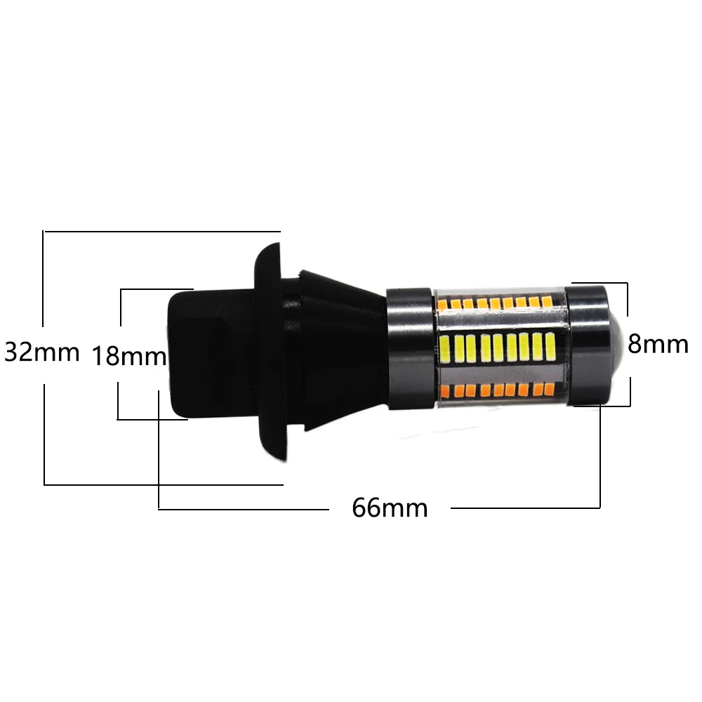 Ba15s BAU15S 1156 p21w s25 42 светодиодный T20 W21W WY21W 7440 дневного света + поворотник двойной