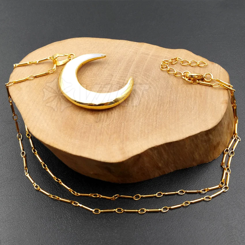 Женское ожерелье с подвеской в виде полумесяца 5 шт./лот|necklace with|moon pendant necklacenecklace
