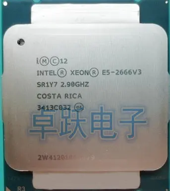 Оригинальный процессор Intel Xeon V3 2 90 ГГц 25 м 10 ядер 22 нм E5 2666V3 135 Вт 2666 2666V3|intel xeon|xeon