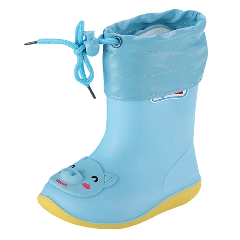 Непромокаемые сапоги из ПВХ для маленьких мальчиков и девочек Водонепроницаемая