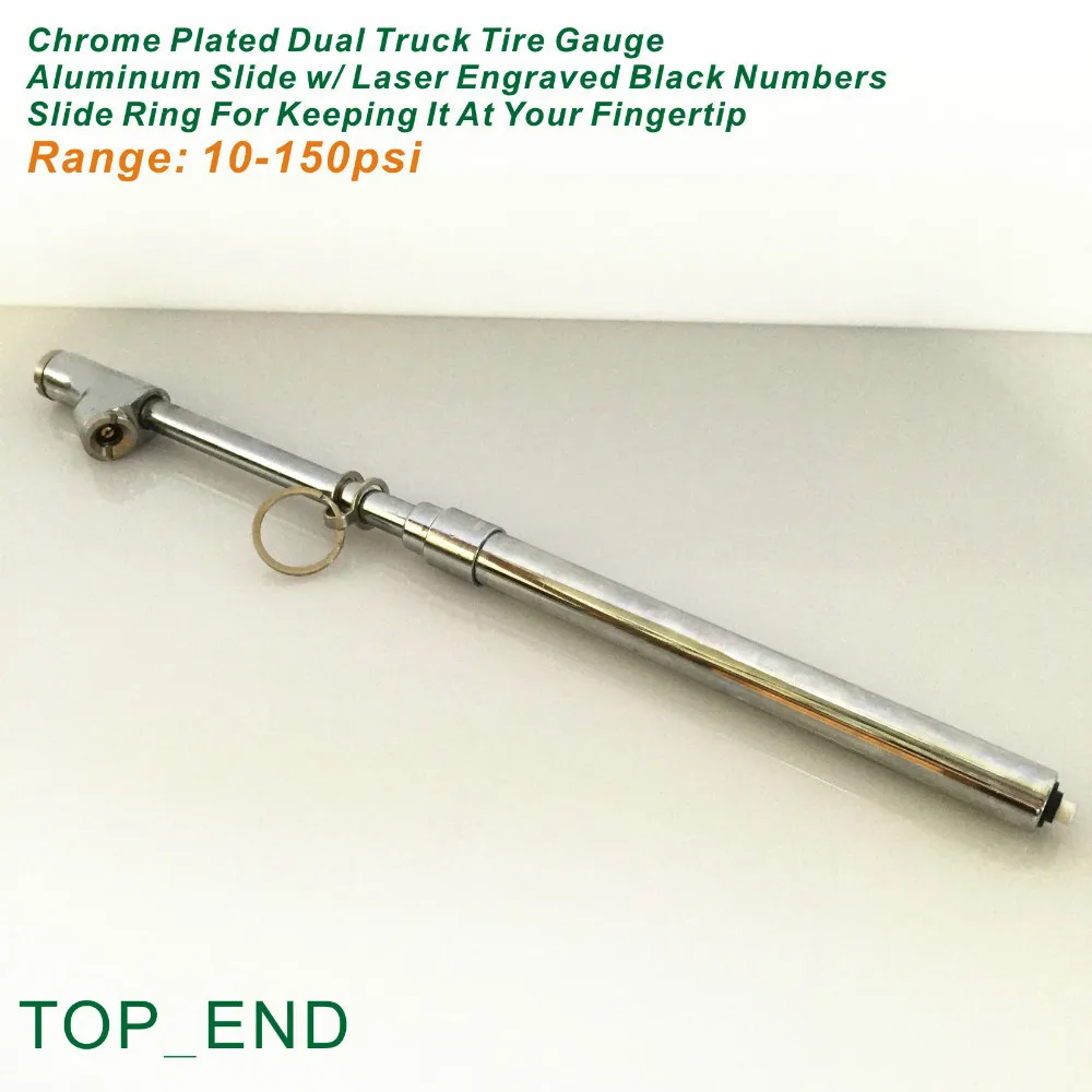 Бесплатная доставка 1 шт. хромированная двойная головка для давления в шинах