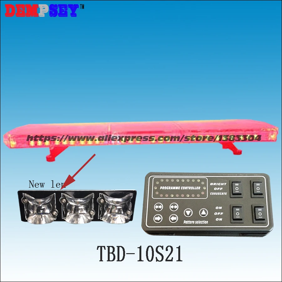 TBD-10S25 LED Emergency Warning Lightbar,New Len,Ambulance/fire truck/police/ vehicle,Roof  strobe Blue&Red warning lightbar