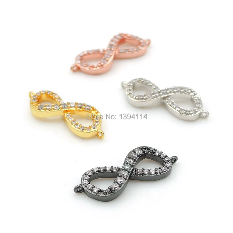 Микро-инкрустированный прозрачный Соединитель с восьми фианитами для женщин