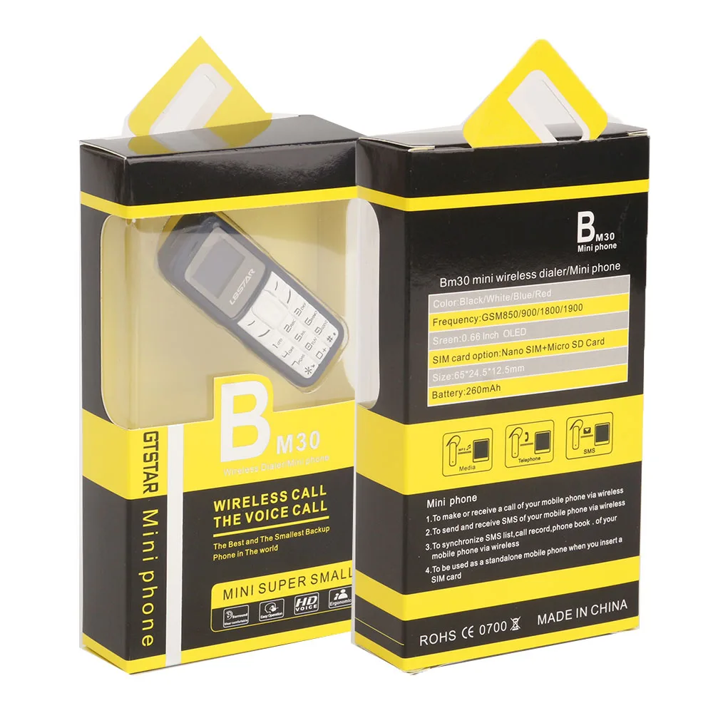 BM30 BM10 Bluetooth гарнитура SIM для автомобиля 32 Гб ответ на телефон вид текстовое сообщение мини телефон беспроводные наушники портативные наушники