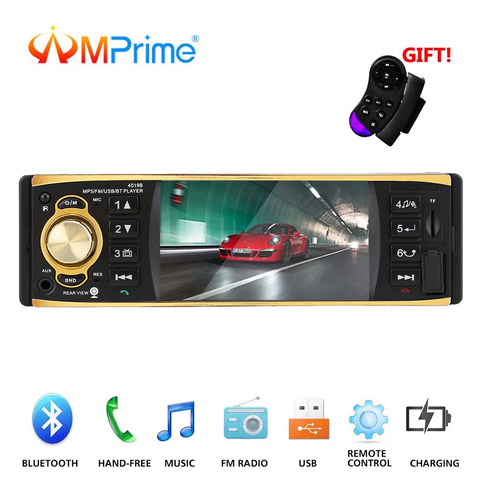 AMPrime P2 автомобиля радио 4 1 дюймов Din аудио S MP5 плеер AUX FM R Поддержка bluetooth Камера