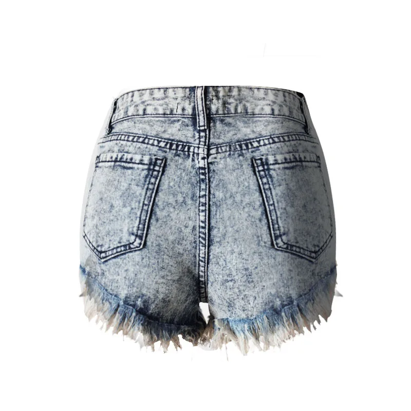 2020 модные летние шорты для женщин с бахромой рваные высокой талией женские брюки