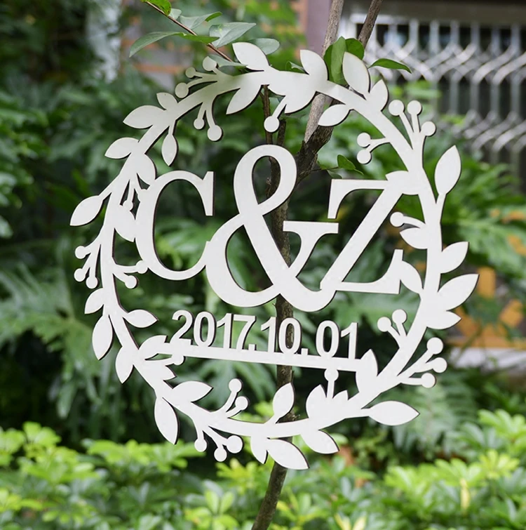 Индивидуальный Свадебный знак черный акрил индивидуальное имя невесты и девушки