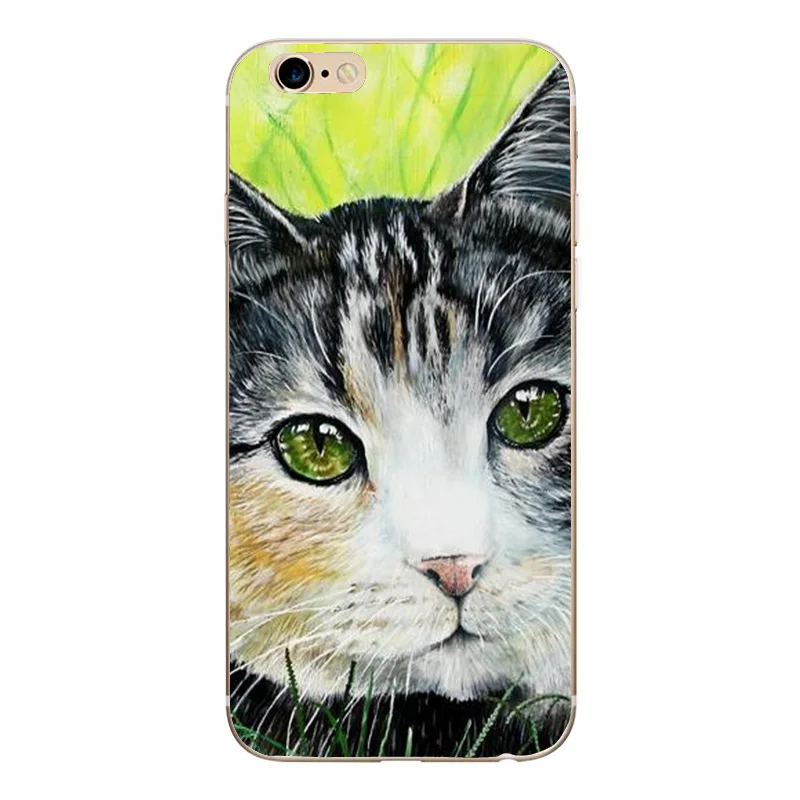 Милый мультяшный чехол в виде животного для iphone 6 S 7 8 Plus X 5 5S SE Coque Cat Bear задняя