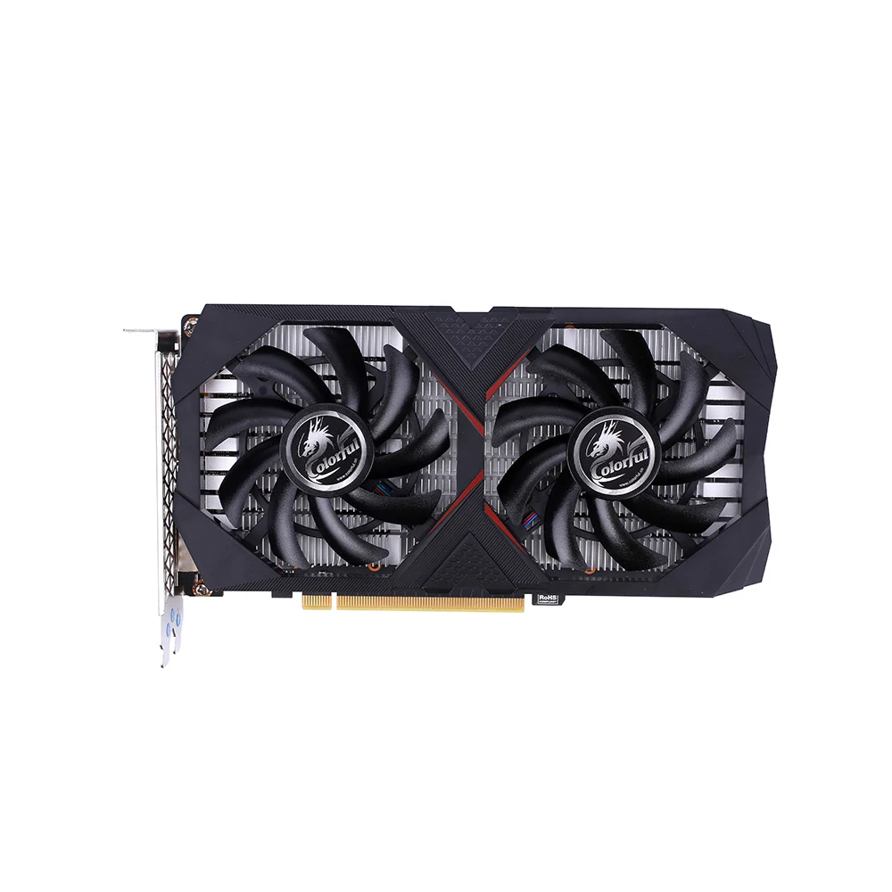 Красочные GeForce GTX 1650 4G графическая карта GDDR5 NVIDIA PCI-E3.0 видеокарта DP+ HDMI+ DVI 128 бит 6Pin видеокарта для ПК