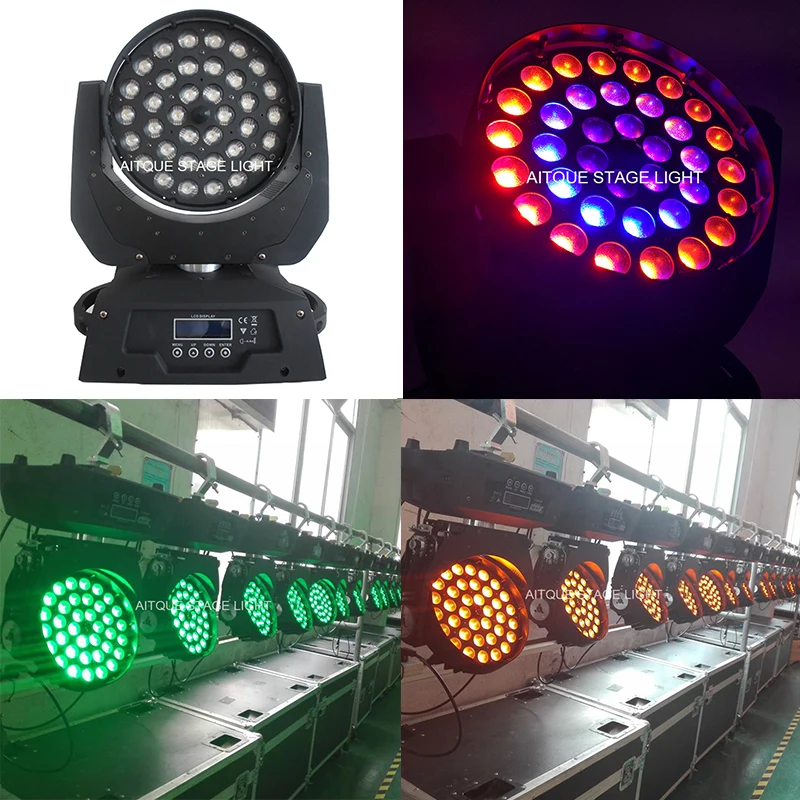 Сценическое освещение Круг led moving head wash dj 36x15w rgbwa 5in1 zoom light | Освещение