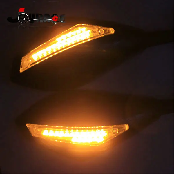 Универсальный Интегрированный Светодиодный боковое зеркало для мотокросса с