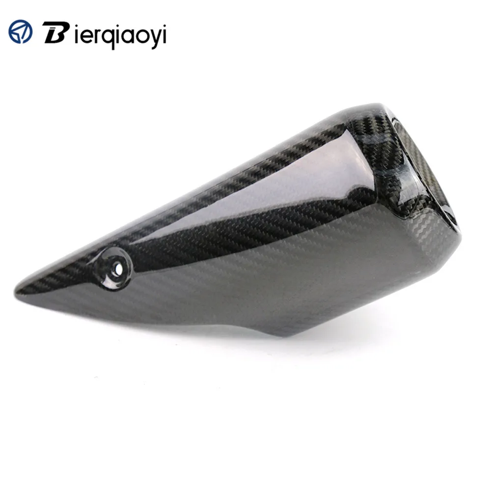 Мотоцикл для Yamaha MT07 FZ07 FZ 07 MT 07 углеродного волокна глушитель крышка выхлопной трубы тепловой щит