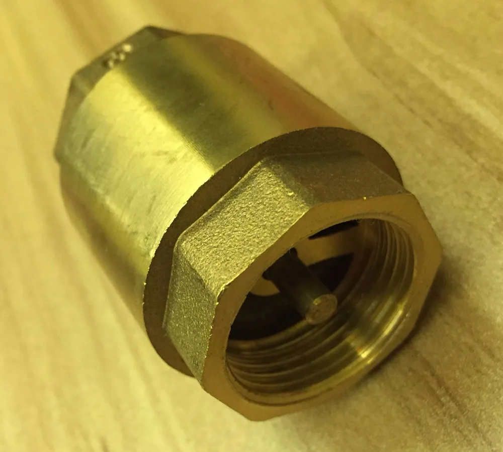 Латунь 1 &quotBSP Женская резьба BSPP в линии обратный клапан Весна вертикальный 1.6MPA|check